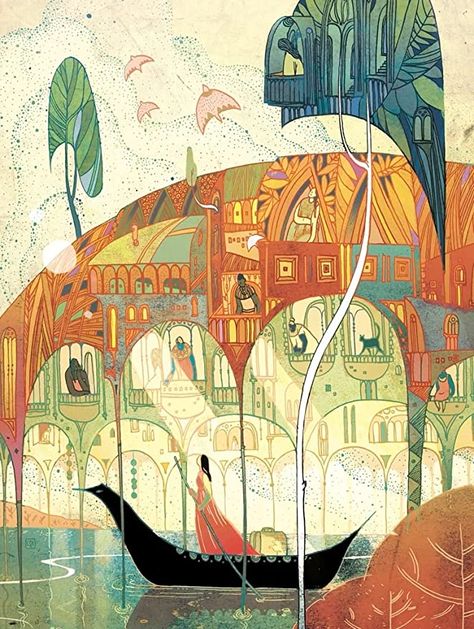 Amazon.com: New York Puzzle Company - Victo Ngai Crossing Borders - 1000 Piece Jigsaw Puzzle : Toys & Games Victo Ngai, 동화 삽화, 1000 Piece Puzzle, 1000 Piece Jigsaw Puzzles, Sketchbook Ideas, Original Illustration, Art And Illustration, Art Plastique, Book Illustration