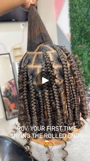 Facebook Barrel Ends Braids, Braids With Barrel Ends, Braided Pony, 2 Braids, Single Braids, Bob Braids, Quick Braided Hairstyles, Short Braids, Fun Hair