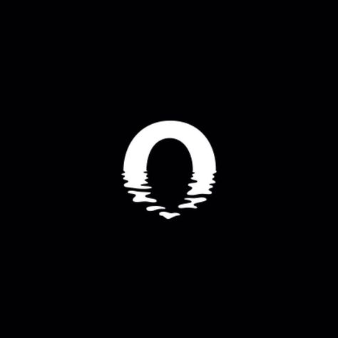 Maybe apply ripple effect to a heart? Letter O, Black And White, Water, White, Black, Design, Logos