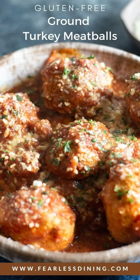 Gluten Free Meatballs Recipe, Savory Gluten Free, Slow Cooker Turkey Meatballs, Gluten Free Turkey Meatballs, Turkey Meatballs Recipe, Ground Turkey Meatballs, Gluten Free Holiday Recipes, Gluten Free Turkey, Gluten Free Meatballs