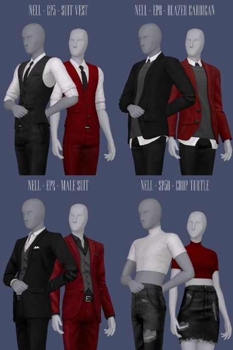 male and female clothers for the sims 4 Sims 4 Male Vampire Clothing, Sims 4 Vest Male, Ts4 Mm Male Clothes, Sims 4 Clothing Male Cc, Sims 4 Bodyguard, Sims 4 Cc Male Formal Wear, Sims 4 Maxismatch Cc, Male Sims 4 Maxis Match Cc, S4cc Clothing Male