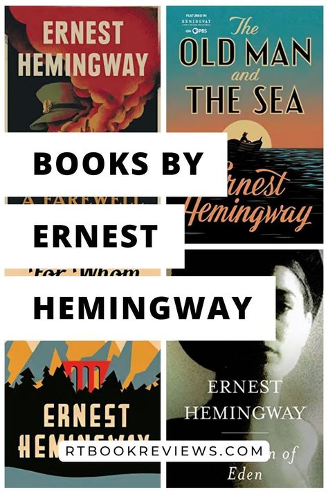 Hemingway Books, Ernest Hemingway Books, Earnest Hemingway, A Farewell To Arms, Islands In The Stream, The Sun Also Rises, Nobel Prize In Literature, Long Books, Story Writer