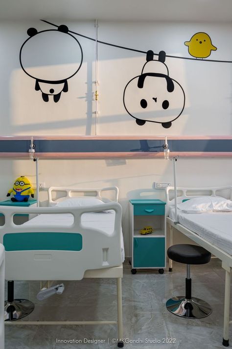 Pediatric Ward Design, General Ward Hospital Design, Pediatric Hospital Interior, Hospital Ward Design, Pediatric Hospital Design, Hospital Ward Room, Interior Design Hospital, Hospital Core, Ward Room