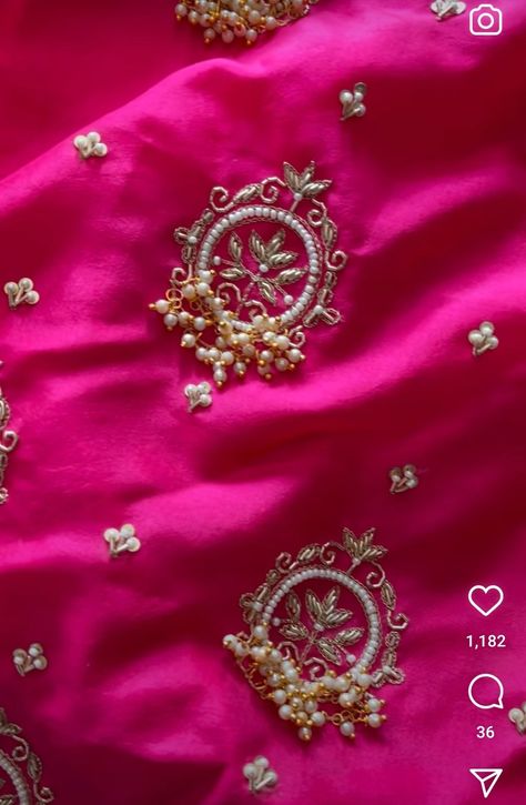 Handwork Butti Design, Buti Work Blouses, Handwork Butta Design, Khatli Work Saree Design, Buttis Blouse Design, Jardosi Work Design In Kurti, Zardosi Butti Work, Khatliwork Blouse Design, Marori Work Embroidery