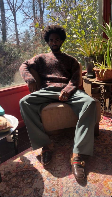 Black Earthy Men, Casual Earthy Outfits Men, Earthy Clothes Men, Earthy Aesthetic Outfits Men, Earthy Black Man Aesthetic, Mens Alternative Fashion Indie, Nature Outfits Men, Earthy Men Aesthetic, Earthy Black Boy Aesthetic