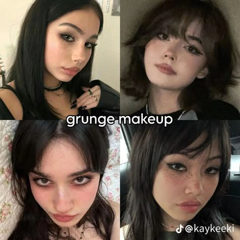 Types Of Makeup Looks, Grunge Makeup Tutorial, Pinterest Makeup, Dope Makeup, Edgy Makeup, Cute Makeup Looks, Dark Makeup, Makeup Looks Tutorial, Makeup Makeover