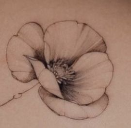 Poppy Head Tattoo, Poppy Floral Tattoo, Poppy Head, Tiny Flower Tattoos, Head Tattoo, Head Tattoos, Tattoos For Daughters, Tattoo You, Flower Tattoos