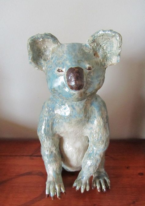 Sculpted koala. Koala Sculpture, Koala, Garden Sculpture, Lion Sculpture, Teddy Bear, Statue, Sculpture, Toys, Outdoor Decor