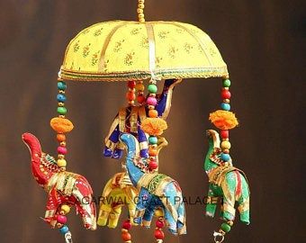 Premium Exclusive Vintage Antique by AgarwalCraftsPalace Bollywood Theme Party, Elephant Wall Hanging, Diwali Decoration Items, Mehndi Decor, Hanging Bell, Elephant Decor, Diwali Gifts, Indian Decor, Indian Wedding Decorations