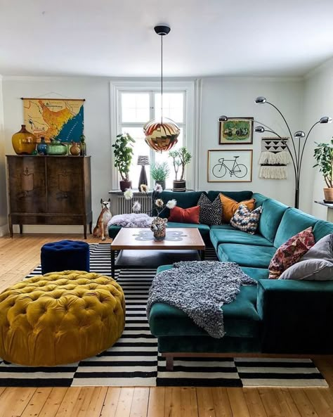 Colorful Eclectic Living Room, Interior Design Living Room Warm, Big Living Room, Interior Design Living Room Modern, Best Home Interior Design, Colorful Eclectic, Eclectic Living, Eclectic Living Room, Eclectic Interior