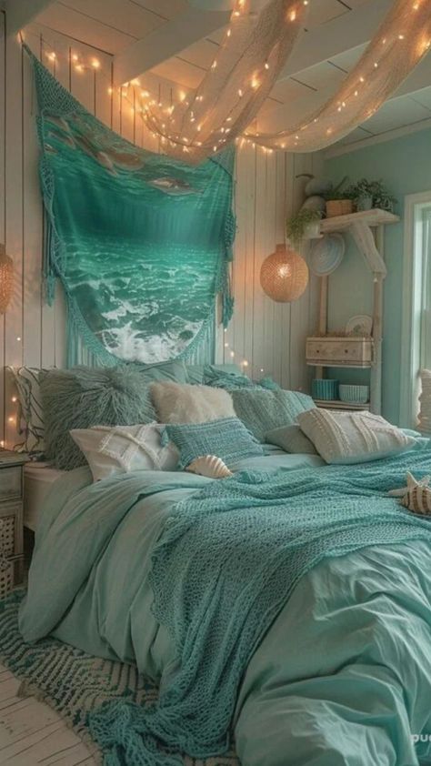 Surf Room Decor, Ocean Room Decor, Ocean Bedroom, Ocean Themed Bedroom, Beach Room Decor, Beachy Bedroom, Surf Room, Beachy Room Decor, Beach Themed Bedroom