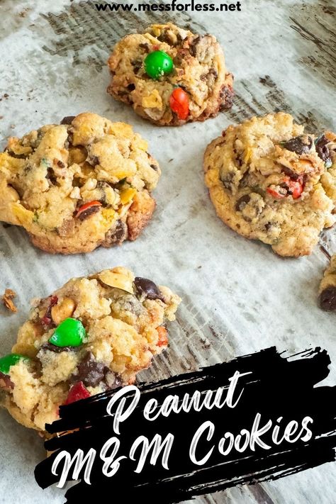 Peanut M&m Cookies Recipes, Peanut M And M Recipes, Peanut M M Recipes, Peanut Butter M M Cookies Recipe, Peanut M&m Cookies, Peanut Butter M&m Cookies, Peanut M&m, Cookies With M&ms, Peanut M M Cookies