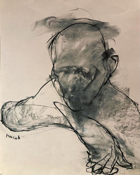 Charcoal Self Portrait, Mood Style, Charcoal Pencil, Inner Child, Figurative Art, Abstract Art Painting, Self Portrait, Art Journal, Abstract Art