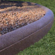 Rubber mulch border for gardens, play sets, and rock borders Playset Landscaping, Backyard Playset, Landscape Timbers, Mulch Landscaping, Play Area Backyard, Backyard Trampoline, Outdoor Play Area, Kids Outdoor Play, Playground Design