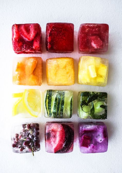 Summer Ice Cubes, Colored Ice Cubes, Fancy Ice Cubes, Hemgjord Glass, Fruit Ice Cubes, Flavored Ice Cubes, Fancy Ice, Flavor Ice, Fruit Ice