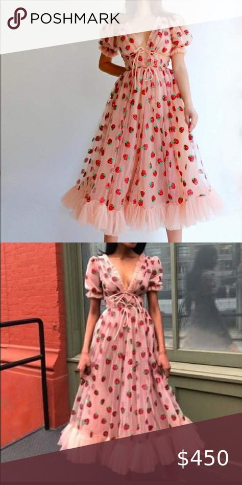 Lirika matoshi strawberry dress Lirika Matoshi Strawberry Dress, Lirika Matoshi, Strawberry Dress, High Low Dress, Dress Es, Dresses Skirts, Shop My Closet, Brand New, Amazing Fashion