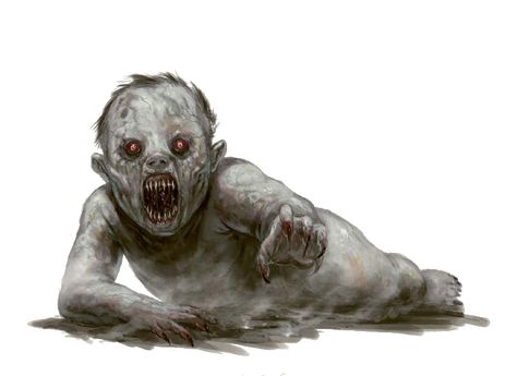 Dnd Zombie, Folklore Horror, Vampire Creature, Philippine Folklore, Undead Monster, Baby Vampire, Vampire Demon, Demon Child, Baby Zombie