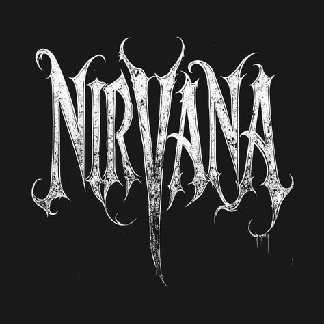 A tribute to Nirvana, capturing their raw energy, grunge vibe, and rebellious spirit, reflecting the powerful and intense essence of their music. Nirvana Logo Transparent, Nirvana Logo, Metal Band Logos, Nirvana Nevermind, Grunge Band, Band Wallpapers, Grunge Vibes, Band Logos, Skull Tshirt