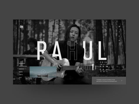 Tribal Rain : Rahul Rai - Website Design (Idea) by Prabin Manandhar Rahul Rai, Rain Singer, Lemmy Motorhead, Photography Logo Design, Guitar Songs, Photography Logos, West Side, Creative Professional, Profile Picture