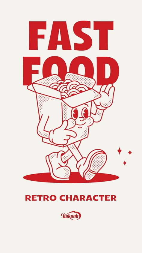 Fast Food Retro Character pinterestlogo #identity🖌️. Retro Food Packaging, Graffiti Font Alphabet, Words Graffiti, Graffiti Font Style, Logo Design Food, Street Food Logo, Free Graffiti Fonts, Letters Graffiti, Letter Graffiti