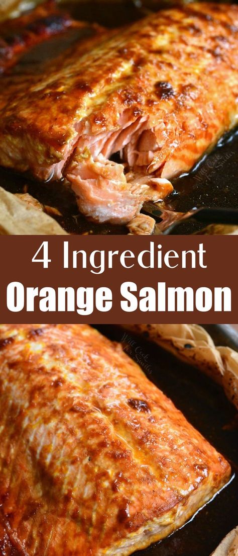 Salmon Slow Cooker Recipes, Simple Salmon Recipes Baked, Orange Roughy Recipes Baked, Baked Salmon Recipes Oven Easy, 3 Ingredient Salmon, Salmon Recipes Baked Oven, Easy Salmon Recipes Baked, Orange Ginger Salmon, Salmon Oven Baked