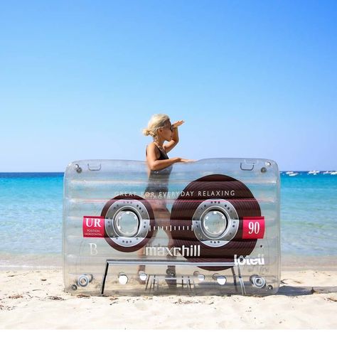 Audio Cassette Tape Pool Floats - Core77 Large Pool Floats, Cute Pool Floats, Summer Pool Floats, Cool Pool Floats, Pool Floats For Adults, Pool Floaties, Tank Pool, Inflatable Pool Floats, Pool Floats