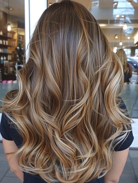 Balayage Long Hair: Stunning Color Patterns for Brunettes and Blondes Balyage Long Hair Brunette To Blonde, Balyage Long Hair, Balayage Long Hair, New Short Hairstyles, Ash Blonde Balayage, Shoulder Length Hair Cuts, Brunette Balayage Hair, Brunette To Blonde, Balayage Brunette