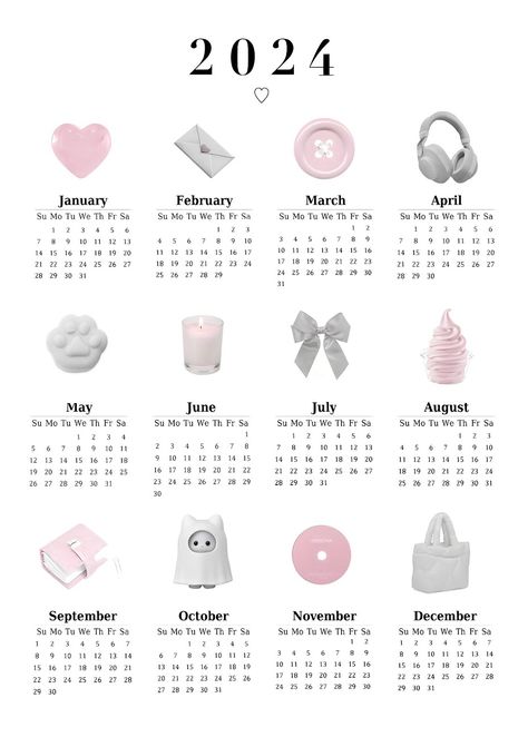 2024 pink and grey calendar - Google Drive Calender Print, Pink And Grey Wallpaper, Agenda Design, Pink Calendar, Grey Theme, Vision Board Planner, Soft Pink Theme, Cute Calendar, Custom Calendar