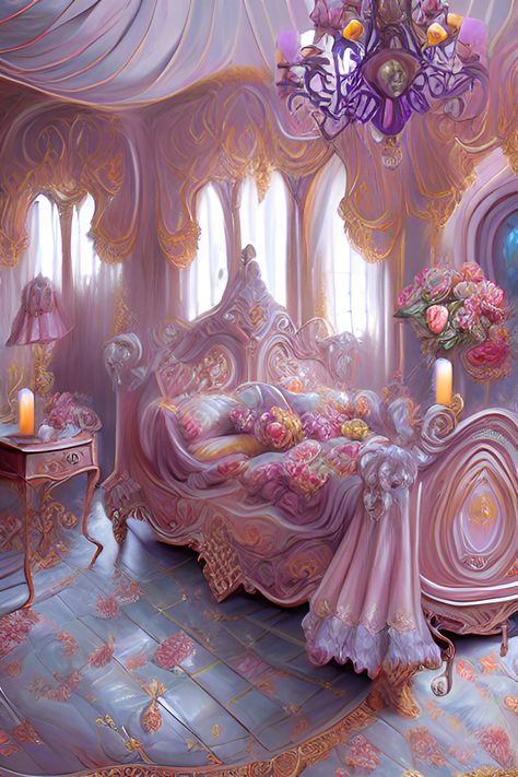 Ethereal Bedroom Aesthetic, Pastel Purple Room, Pink And Purple Room, Magical Bedroom, Fantasy Bedroom, Purple Bedrooms, Fantasy Furniture, Purple Bedroom, Fantasy Rooms