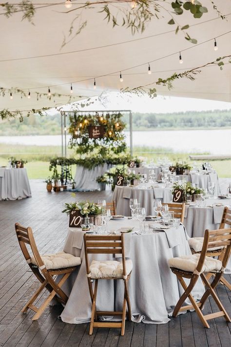 Wedding reception under tent | Summer wedding | fabmood.com #weddingreception #summerwedding Wedding Tent Decorations, Wedding Reception Layout, Wedding Outside, Rustic Wedding Decorations, Tent Decorations, Wedding Tent, Outdoor Wedding Reception, Tent Wedding, Diy Wedding Decorations