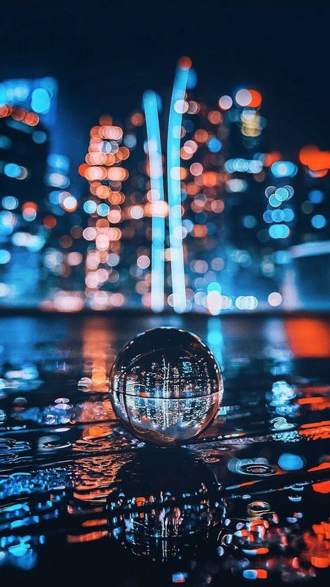 Pin by Vivien on Wallpaper's | Photography wallpaper, Scenery background, Art photography Glass Ball, Crystal Ball, At Night, Cityscape, Iphone, Glass