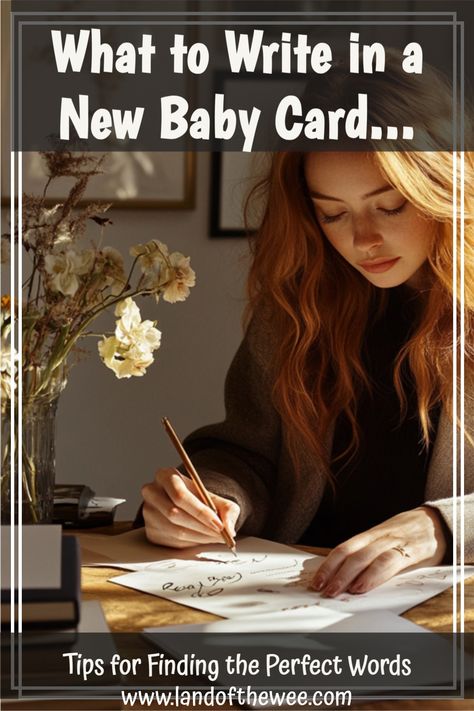 woman writing a baby shower card Message For New Baby, New Baby Card Message, Baby Card Messages, Kids Bath Products, Fun Shower Games, Creative Baby Shower Themes, Thoughtful Messages, Baby Messages, Luxury Baby Gifts