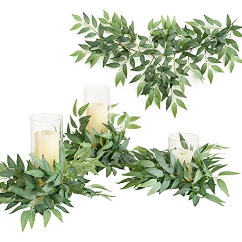 Outdoor Shelf, Arch Table, Outdoor Shelves, Bridal Shower Decoration, Wedding Arbors, Italian Ruscus, Wall Office, Vine Wreath, Artificial Garland