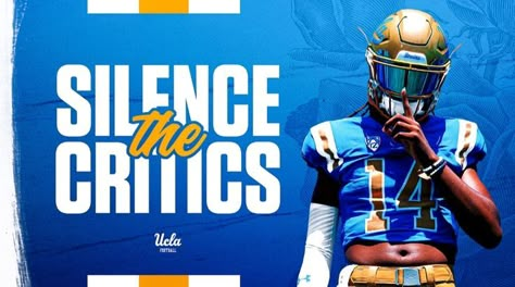 Sports Marketing Design, Broadcast Graphics, Ucla Football, Ad Sports, Sports Design Ideas, Sport Graphic, Pitt Panthers, Graphic Design Styles, Promotional Poster