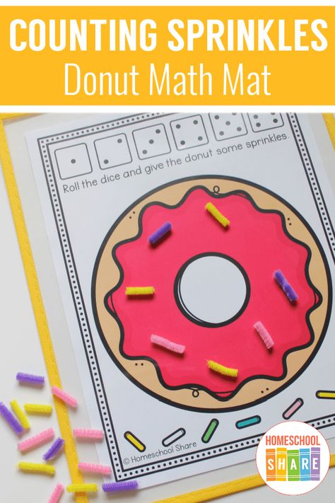 Letter D Math Activities For Preschool, Donut Math Preschool, Donut Theme Preschool Activities, Donut Stem Activity, Donut Math Activities, Donut Day At School, Preschool Donut Activities, Donut Day Activities, Storytime Activities