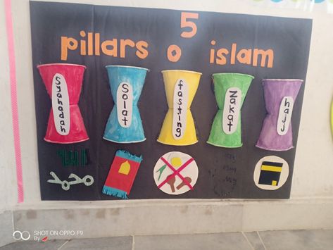 5 pillars of islam by teacher yam 5 Pillars Of Islam Craft, 5 Pillars Of Islam, Islamic School, 5 Pillars, Pillars Of Islam, Alphabet Worksheets Preschool, Worksheets Preschool, Teaching Lessons, Eid Decoration