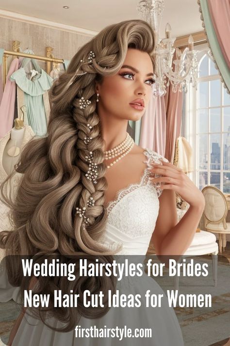 Achieve a carefree look with these bohemian wedding hairstyles! #BohoBride #BridalHair Bohemian Wedding Hairstyles, New Bridal Hairstyle, Romantic Waves, Bohemian Wedding Hair, Boho Bridal Hair, Elegant Updos, Bridal Hair Inspiration, Wedding Hairstyles Bride, Bridal Hairstyle