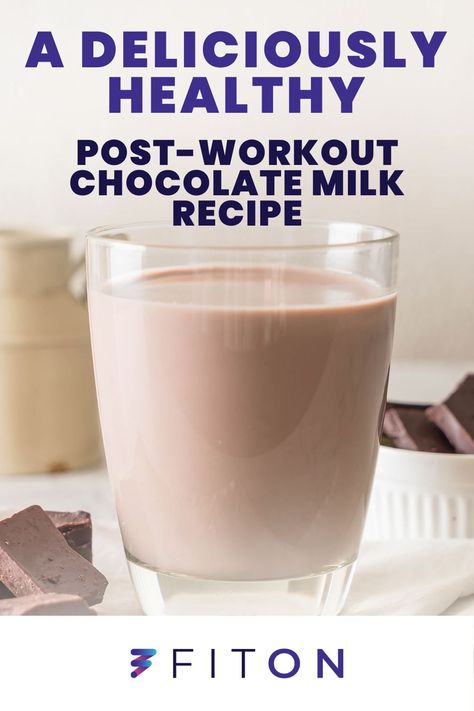 Is chocolate milk healthy anyway? Learn about the benefits of drinking chocolate milk after a workout plus find a deliciously healthy post-workout chocolate milk recipe. Post Workout Drink For Women, Diy Post Workout Drink, Keto Chocolate Milk, Keto Milk Chocolate Recipe, Chocolate Milk Recipe, Healthy Chocolate Milk, Workout Hacks, Workout Recovery Drink, Running Diet