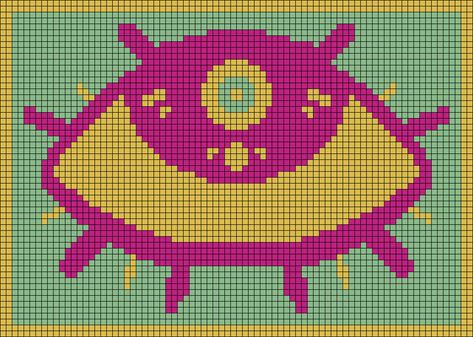 Simple Crochet Alpha Pattern, Pixel Grid Art Alpha Patterns, Evil Eye Alpha Pattern, Adventure Time Alpha Pattern, Cryptid Alpha Pattern, Cow Alpha Pattern, Cute Alpha Patterns, Witchy Alpha Pattern, Alien Alpha Pattern