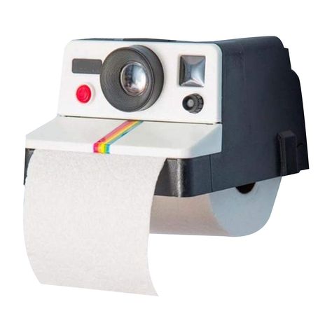 PRICES MAY VARY. This Retro Camera Toilet Paper Roll Holder is made of ABS material to ensure its durability and reliability.It looks like a vintage camera that takes a photo when you pull the paper. The Fashionable and creative design adopts the toilet paper holder made of retro camera appearance, bringing people a different experience. Toilet paper holder Size: 14X17X10 cm size toilet roll holder, paper drawing is like a photo taken by a camera. There are 2 ways to secure to wall,You can use s Alternative To Toilet Paper Holder, Small Powder Room Toilet Paper Holder, Goth Toilet Paper Holder, Toilet Paper Toys, Fire Extinguisher Toilet Roll Holder, Creative Funny Gifts, Unique Toilet Paper Holder Luxe, Toilet Paper Roller Holder, Tank Toilet Paper Holder