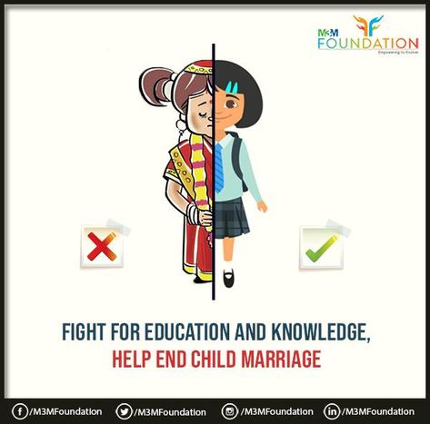 Child Marriage Poster, Marriage Cartoon, Safety Slogans, Social Evils, Child Marriage, Women Education, Korea Wallpaper, World Environment Day, Social Cause