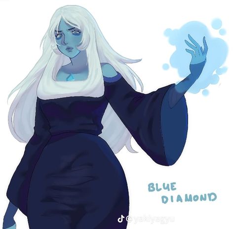 Steven And Blue Diamond, Diamante Azul Steven Universe, Blue Diamond Su, Gym Fashion Women, Diamond Steven Universe, Blue Diamond Steven Universe, Steven Universe Characters, Steven Universe Gem, Blue Diamonds