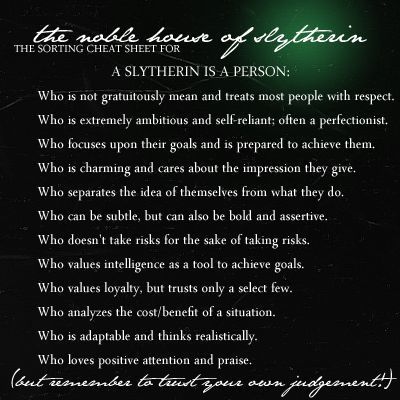 Traits of a Slytherin Slytherin Characteristics, Slytherin Traits, Slytherin Quotes, Slytherin Things, Felix Felicis, Slytherin Pride, Slytherin House, Harry Potter Houses, Slytherin Aesthetic