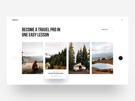 Desain Ux, 블로그 디자인, Travel Website Design, Website Design Layout, Web Design Trends, Web Inspiration, Web Layout Design, Website Layout, Web Layout