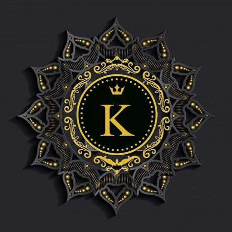 Fancy Letter M, Golden Logo Design, K Name, Bo And Lauren, Black Background Design, Love Shayari Romantic, K Logo, Lucky Wallpaper, Wedding Card Frames