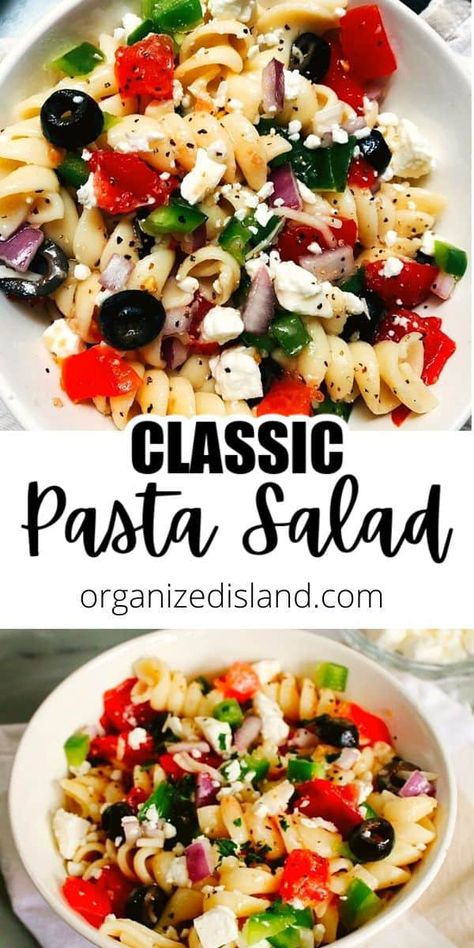 Pasta Salad For Bbq, Salad For Bbq, Traditional Pasta Salad, California Pasta, Vegetable Pasta Salads, Classic Pasta Salad, Traditional Pasta, Bbq Salads, Easy Pasta Salad Recipe