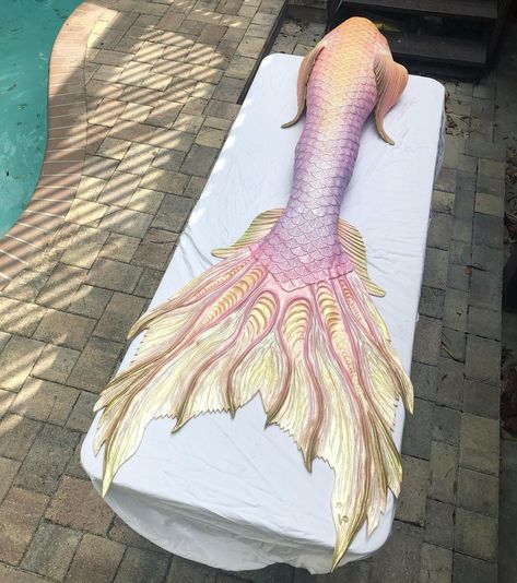 Yellow Mermaid Tail, Mermaid Tail Aesthetic, Siren Tail, Pink Mermaid Tail, Iridescent Fairy, Realistic Mermaid Tails, Professional Mermaid, Realistic Mermaid, Mermaid Fin