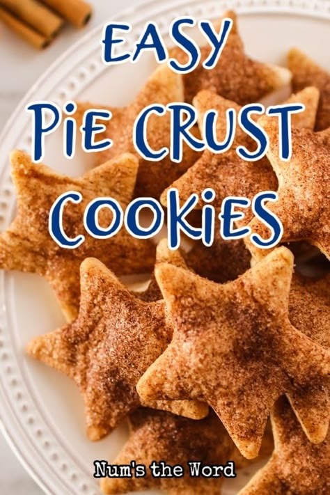 Pie Crust Cookies Easy, Leftover Pie Crust, Pie Crust Cookies, Pillsbury Pie Crust, Food Rocks, Store Bought Pie Crust, Easy Pie Crust, Pie Crust Dough, Christmas Cookies Recipes