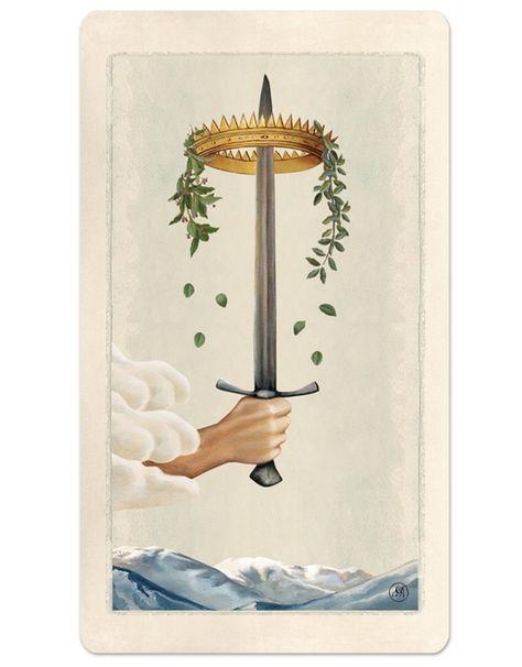 Ace of Swords / Pagan Otherworlds Tarot Tarot Zodiac, Tarot Board, Ace Of Swords, Swords Tarot, Learning Tarot Cards, Tarot Guide, Daily Tarot, Tarot Cards Art, Tarot Learning