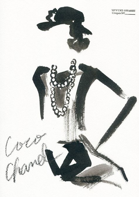 Miyuki Ohashi, Chanel Illustration, Chanel Poster, Chanel Wallpaper, Coco Chanel Fashion, Chanel Art, Preppy Girls, Chanel Cruise, Illustration Fashion Design